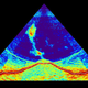 Sonar image of the new volcano.